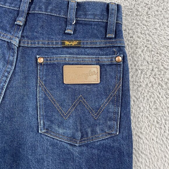 VTG Wrangler Jeans Mens 29x32 Cowboy Cut Slim Dark Wash Denim 936PWD - Picture 8 of 8